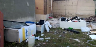 Campo comunale Guerino Piazzolla, ingresso nel degrado