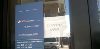 Rapina Banca Carime in pieno centro a Margherita