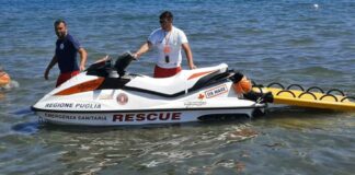 Soccorso in acqua su tutta la litoranea di Margherita, ecco la idromoto