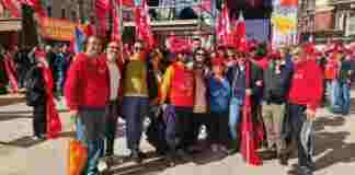 “La via maestra, insieme per la Costituzione”, pullman della CGIL in partenza dalla BAT