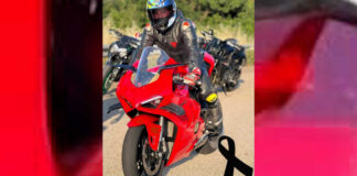 Decine di moto accompagnano Antonio Valendino nel suo ultimo viaggio